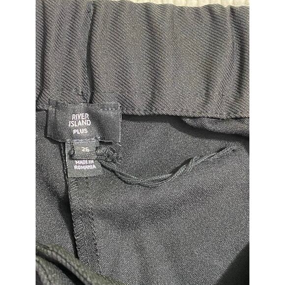 River Island Black Plus Pants – Size 22 – Stretch Waist - Cargo pockets - Picture 9 of 9
